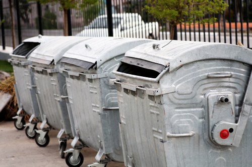Different types of construction waste materials