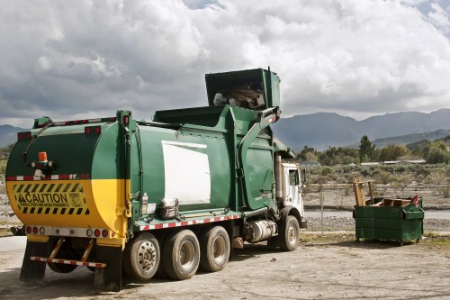 Different types of construction debris